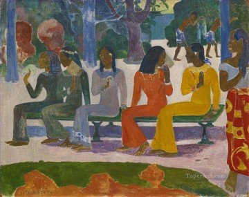  primitivism art painting - Ta Matete We Shall Not Go to Market Today Post Impressionism Primitivism Paul Gauguin